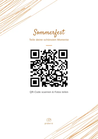 Tischkarte mit QR-Code, Design „Impuls“